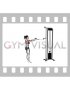 Cable Standing Supinated Face Pull (with rope) (female)