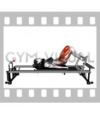 Pilates Machine Lying Pelvic Lift (female)