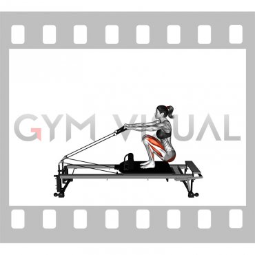 Pilates Machine Russian Squat (female)