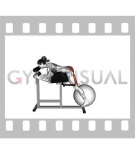 Weighted Ball Reverse Hyperextension on GHD (female)