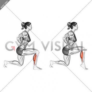 Split Stance Single Leg Calf Raise (female)