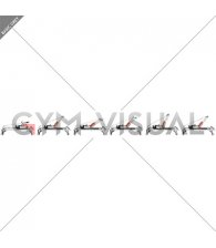 Pilates Machine Lying Frog and Leg Circle (female)