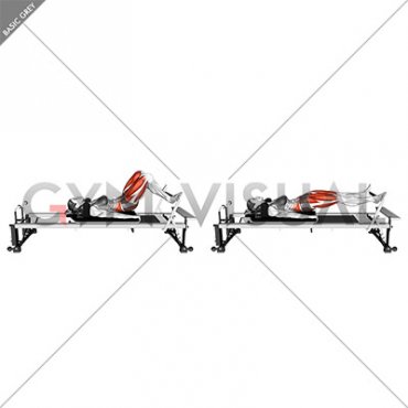 Pilates Machine Lying Pelvic Lift (female)