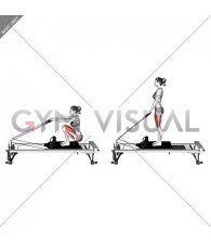 Pilates Machine Russian Squat (female)