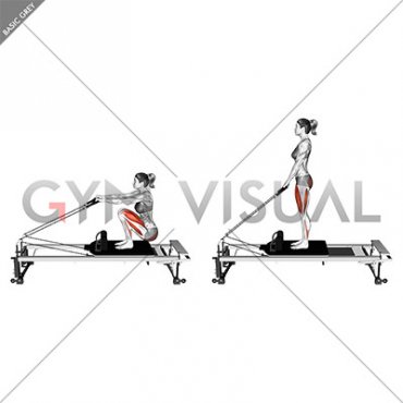 Pilates Machine Russian Squat (female)