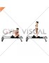 Pilates Machine Russian Squat (female)