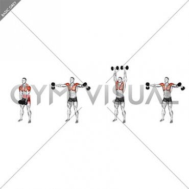 Dumbbell LU Raise (male)