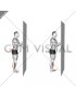 Standing Floor Tibialis Raise Wall Supported (male)