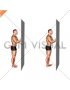 Standing Floor Tibialis Raise Wall Supported (male)