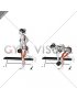 Dumbbell Single Leg Romanian Deadlift on Bench (female)