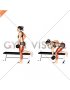 Dumbbell Single Leg Romanian Deadlift on Bench (female)