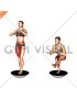 Bosu Ball Single Leg Squat (female)
