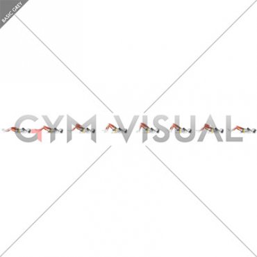 Resistance Band Glute Bridge Walk (female)