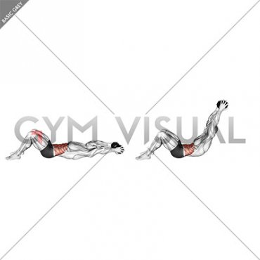 Weighted Dumbbell Crunch (hands overhead)