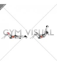 Weighted Dumbbell Crunch (hands overhead) (female)