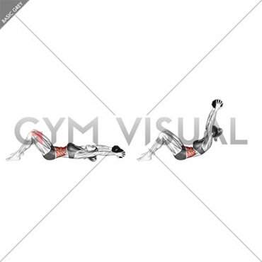 Weighted Dumbbell Crunch (hands overhead) (female)