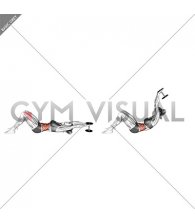 Weighted Dumbbell Crunch (hands overhead) (VERSION 2) (female)