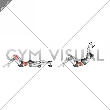 Weighted Dumbbell Crunch (hands overhead) (VERSION 2) (female)