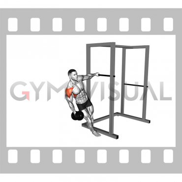 Dumbbell Single arm Leaning Lateral Raise (male)