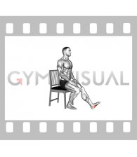 Seated Single Leg Squeezing Toes (male)