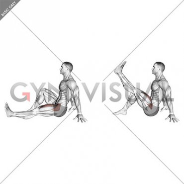 Seated Single Leg Raise (male)
