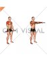 Stick Standing Front Raise (male)