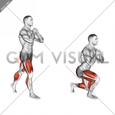 Bodyweight Split Squat Hold (male)