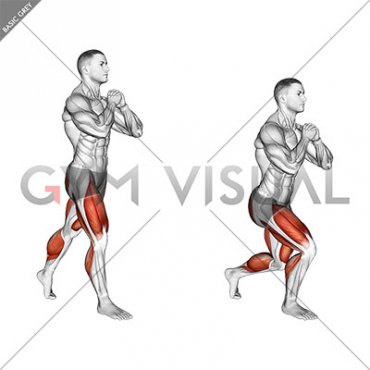 Bodyweight Half Split Squat Hold (male)