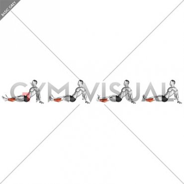 Seated Single Leg Foot Circle (male)