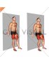 Standing Wall Slide Quarter Squat Hold (male)