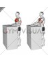 Standing Forward Slide Press with Towel (male)