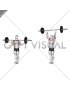 Barbell Standing Military Press (close stance)