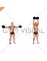 Dumbbell Straight Arm Bicep Swing (male)