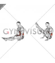 L Sit Leg Raise (male)
