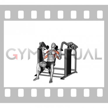 Lever Stack Seated Shoulders Press (male)