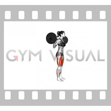 Barbell Rear Lunge (female)