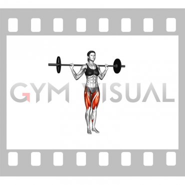 Barbell Lateral Lunge (female)