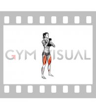 Dumbbell Goblet Squat (female)