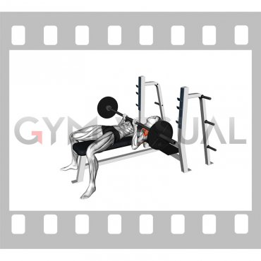 Barbell Close-Grip Bench Press (female)