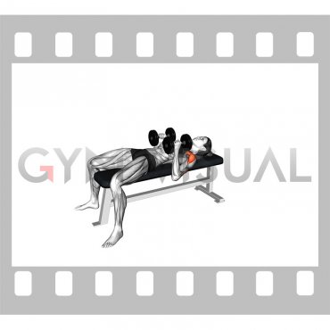 Dumbbell Close Grip Press (female)