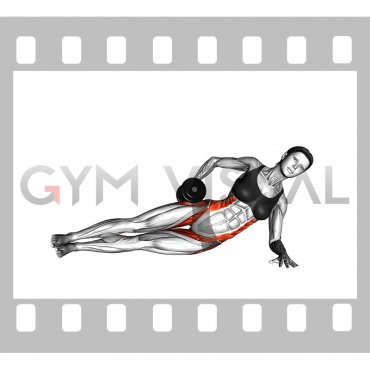 Dumbbell Side Bridge (female)