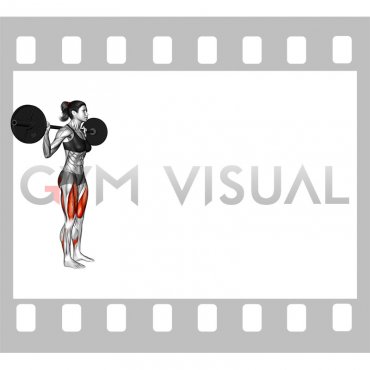 Barbell Walking Lunge (female)