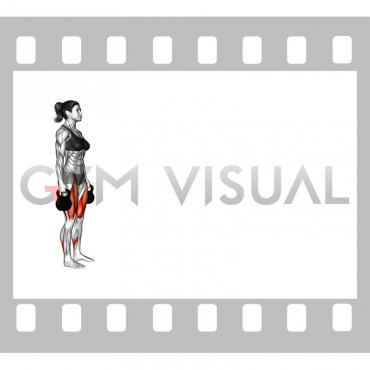 Kettlebell Walking Lunge (female)