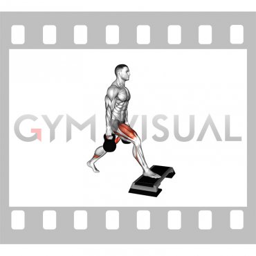 Kettlebell Split Squat Front Foot Elevanted