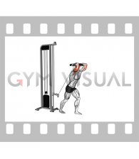 Cable Overhead Triceps Extension SZ Bar (male)