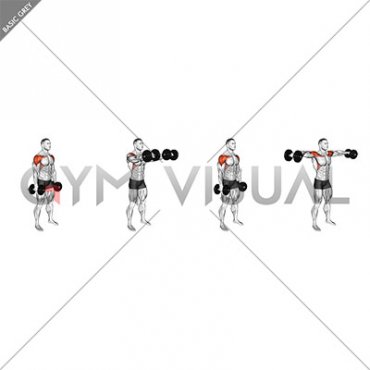 Dumbbell Standing Front and Lateral Raise