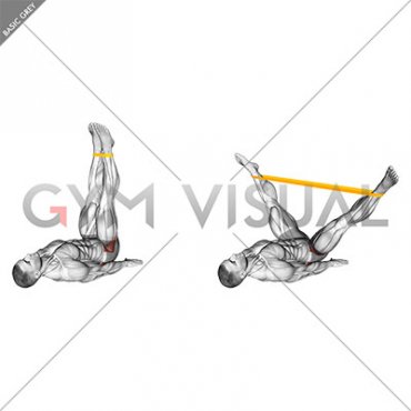 Resistance Band Lying Abduction (male)