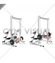 Smith Staggered Stance Hip Thrust (female)