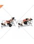Lever Stagged Stance Hip Thrust (plate loaded) (female)