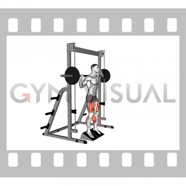 Smith Elevated Heel Squat